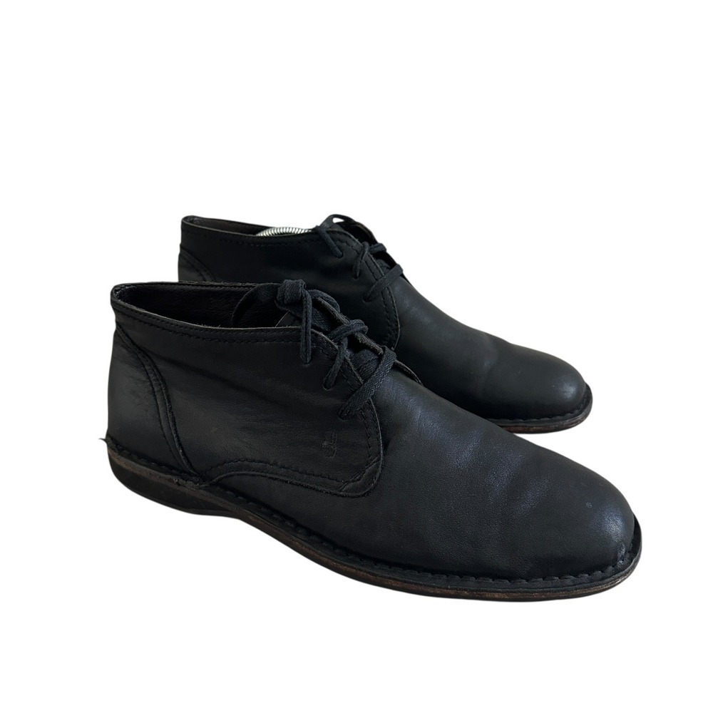 John Varvatos‎ Chukka Boots Men 11.5 Black Leather Lace Up Desert Boot F0514B
